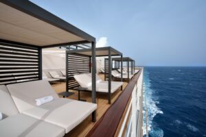 Outside MSC Poesia, looking at the Solarium