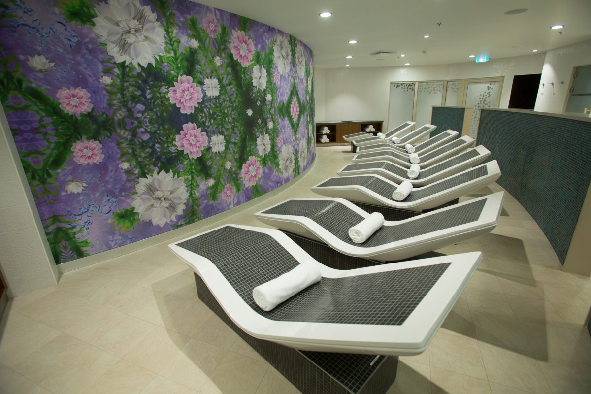Launch of Symphony of the Seas, Royal Caribbean International's newest and largest ship.
The Solarium.