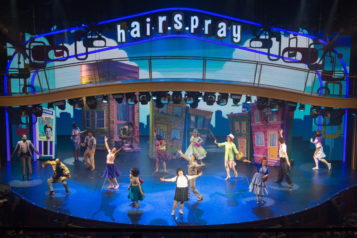 Launch of Symphony of the Seas, Royal Caribbean International's newest and largest ship.Hairspray