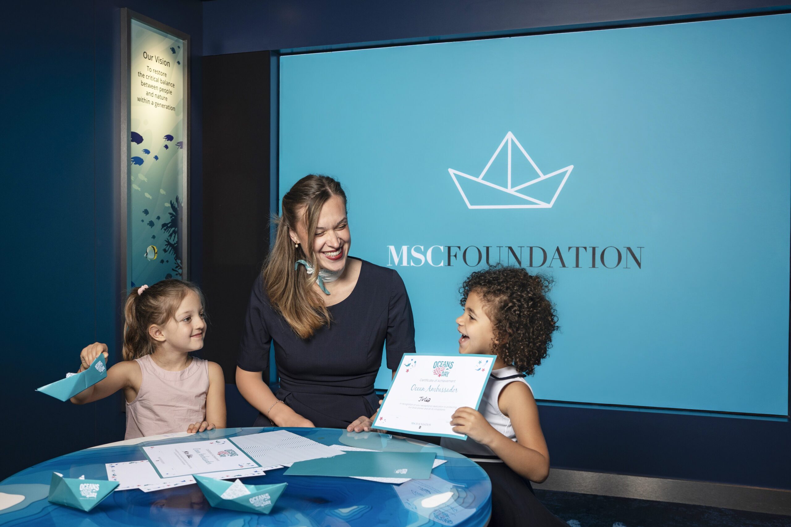 Smiles, certificates and ocean inspiration at Oceans Day powered by MSC Foundation @giuliopiscitelli