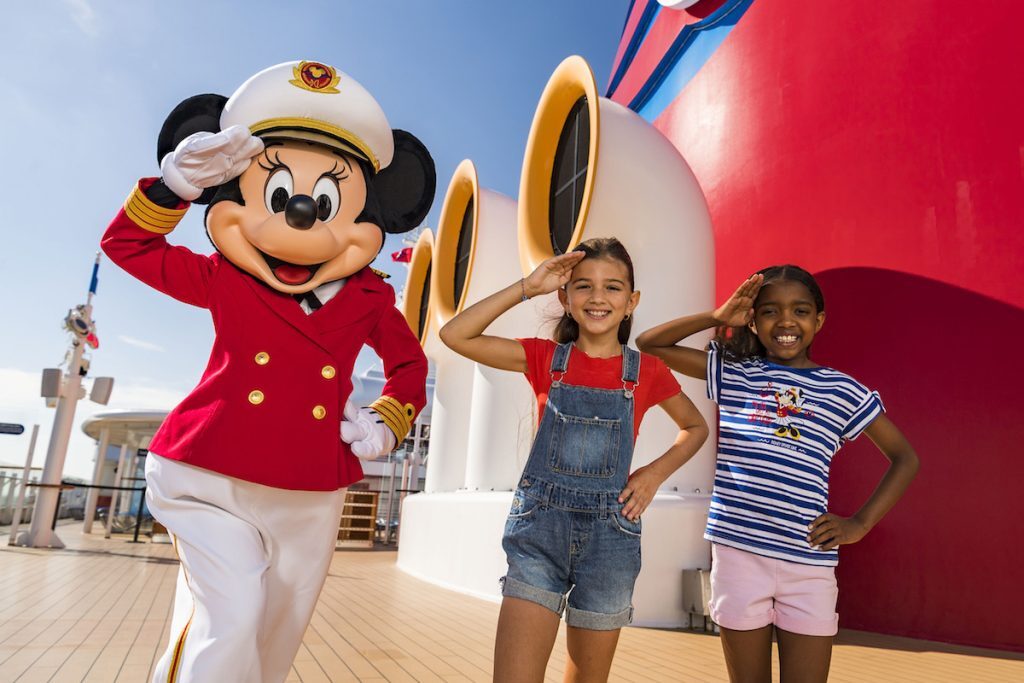 Captain Minnie Mouse is delighting children aboard all Disney Cruise Line ships, spreading the message of exploring new horizons as part of a collection of new initiatives aiming to inspire the next generation of female leaders in the maritime industry. The debut of Captain Minnie Mouse, plus new youth programs and the funding of scholarships, are designed to empower girls and young women to pursue careers in the cruise industry and chart a course for success. (Matt Stroshane, photographer)