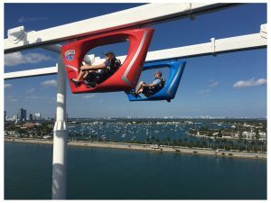Michelle in the SkyRide