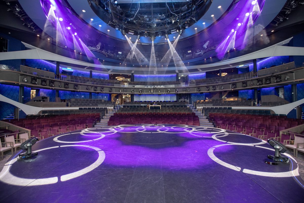 The Theater on Celebrity Edge on Monday, November 26, 2018. (Photo: Tim Aylen)