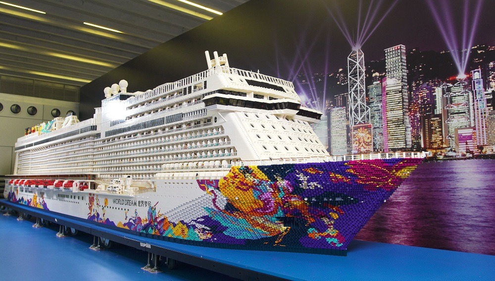 The record-breaking LEGO model of World Dream