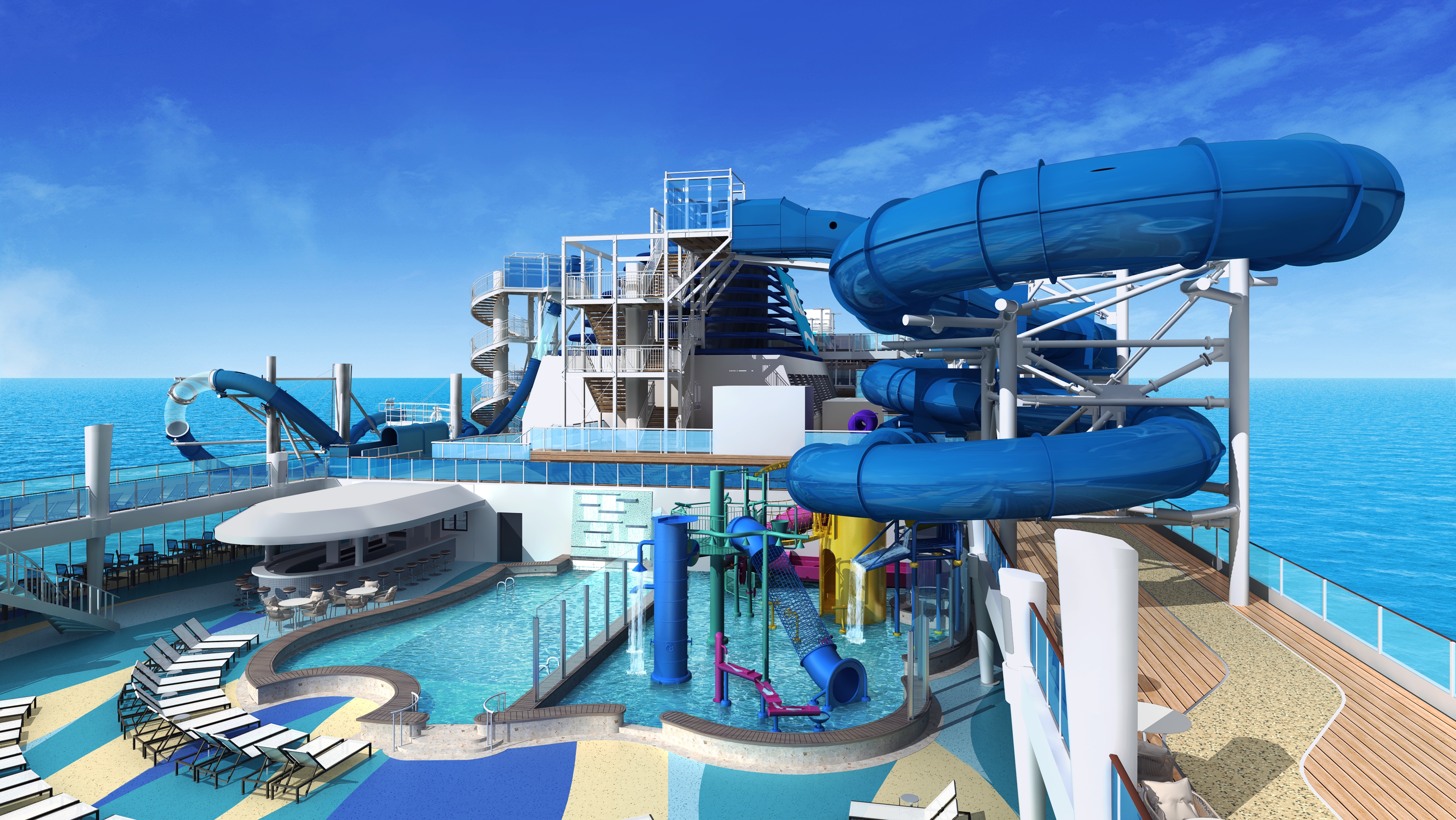 Norwegian Encore - Aqua Park Rendering