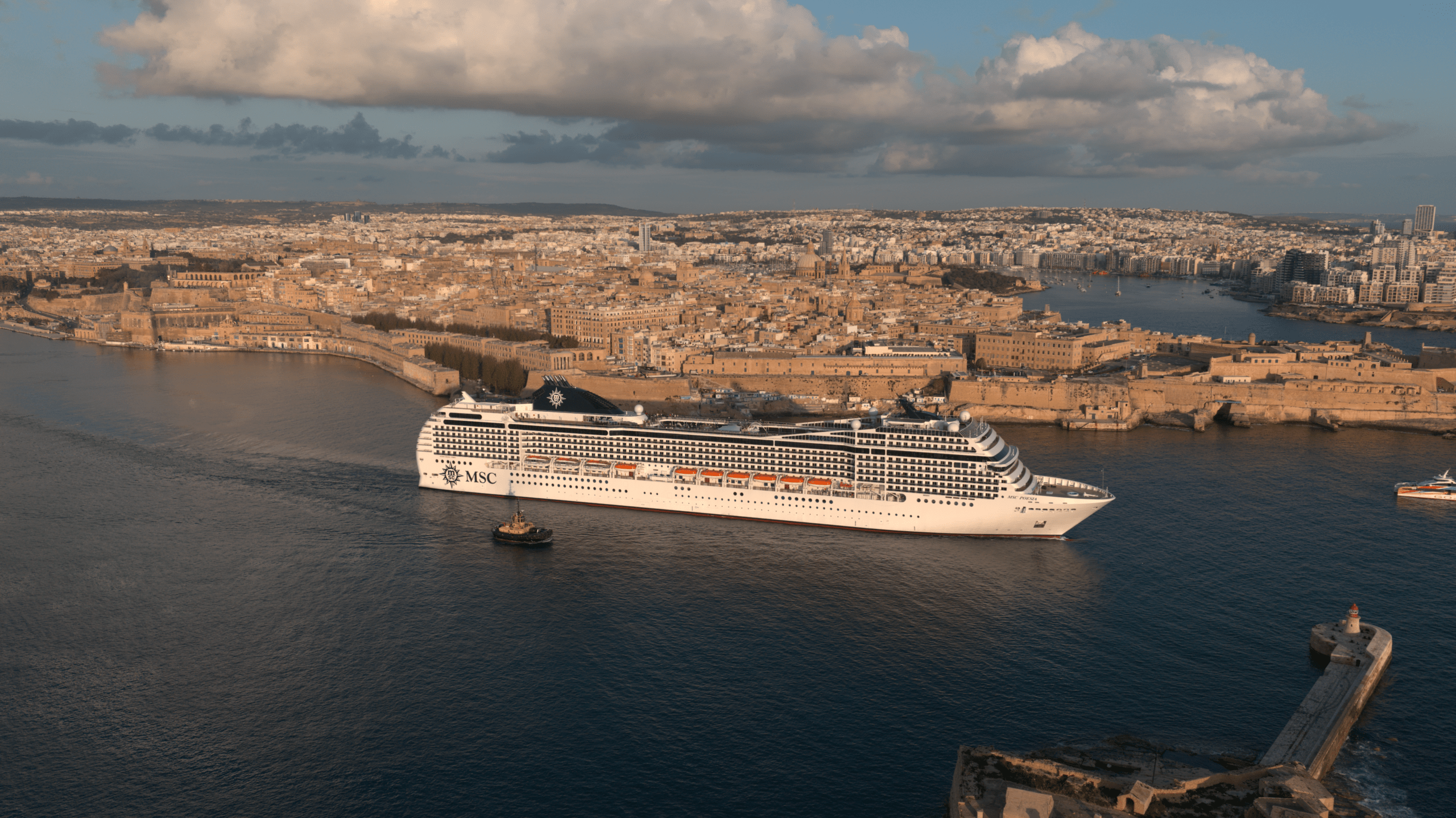 MSC Poesia after refurbishment in Malta
